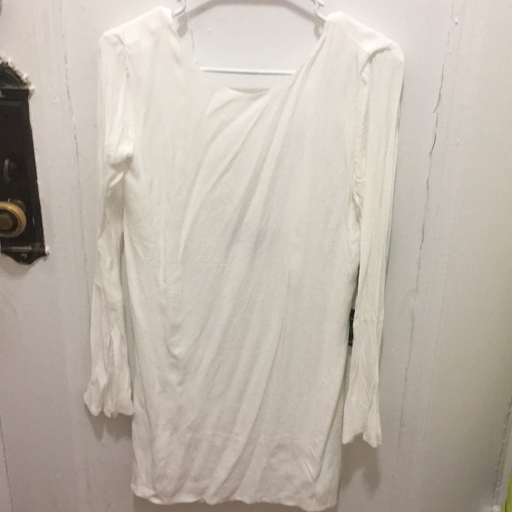 White shirt dress
